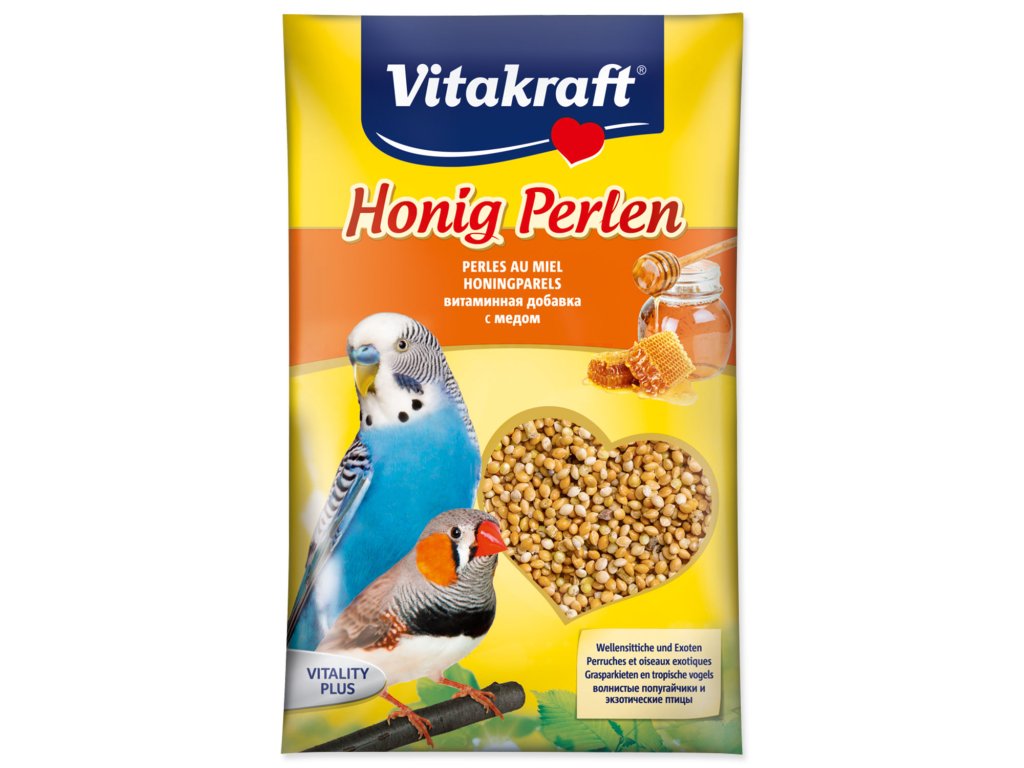 60437 1 vitakraft perls honey sittich 20 g z kategorie chovatelske potreby pro ptaky a papousky krmivo pro papousky