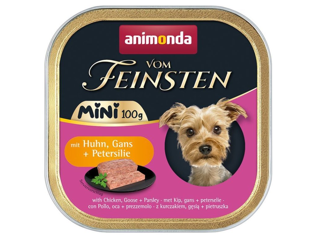 81333 1 animonda vom feinsten mini pastika kure kachna a petrzel pro psy 100g z kategorie chovatelske potreby a krmiva pro psy krmiva pro psy vanicky pastiky pro psy