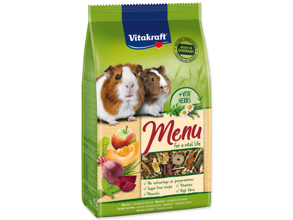 60572 1 vitakraft menu guinea pig bag 1 kg z kategorie chovatelske potreby a krmiva pro hlodavce a mala zvirata pamlsky pro hlodavce