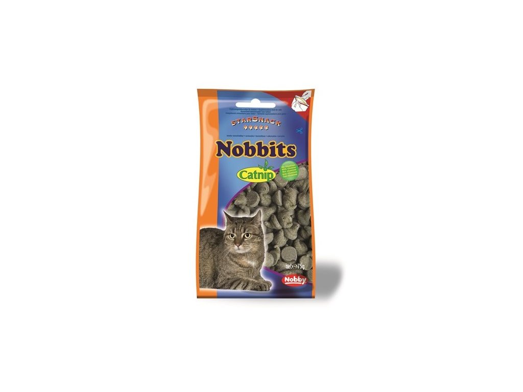 1131 1 nobby starsnack nobbits catnip pamlsky pro kocku 75g z kategorie chovatelske potreby a krmiva pro kocky krmivo a pamlsky pro kocky pamlsky pro kocky