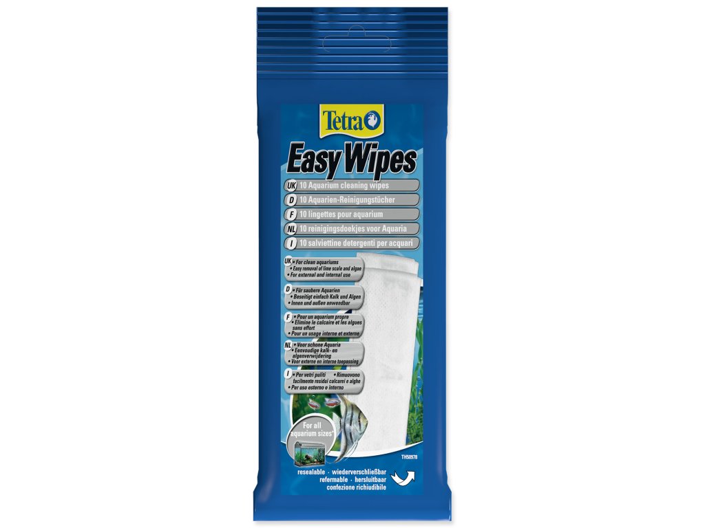 60944 1 ubrousky tetra easy wipes 10 ks z kategorie akvaristicke a teraristicke potreby akvarijni technika