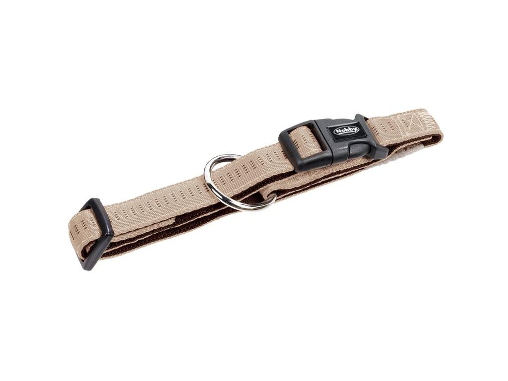 18582 1 nobby soft grip obojek l xl 50 65cm 25mm bezova z kategorie chovatelske potreby a krmiva pro psy obojky voditka a postroje pro psy obojky pro psy