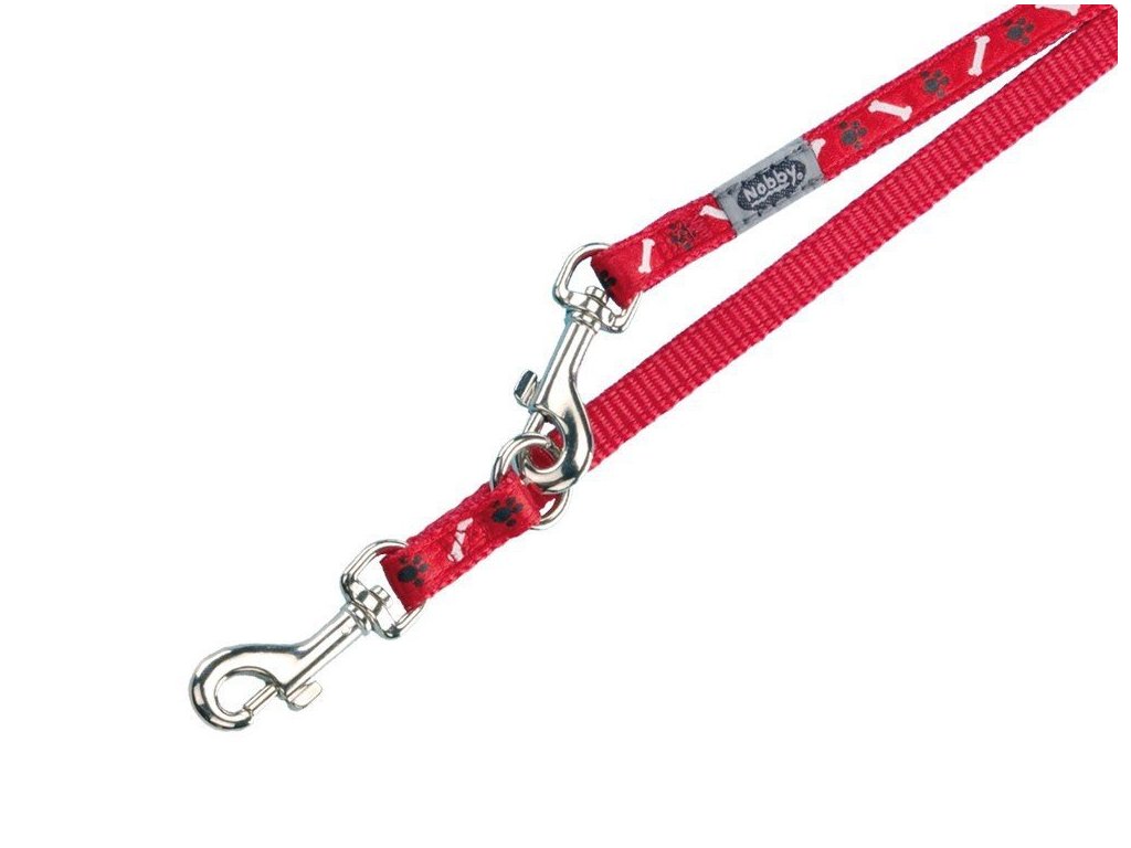 7662 1 nobby mini textilni voditko 200cm 10mm cervena z kategorie chovatelske potreby a krmiva pro psy obojky voditka a postroje pro psy voditka pro psy klasicka voditka pro psy