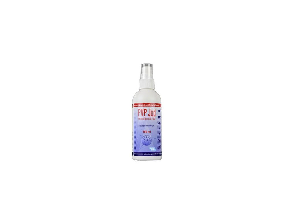 42738 1 pvp jod spray 100ml z kategorie chovatelske potreby a krmiva pro psy vitaminy a leciva pro psy imunita hojeni ran u psu