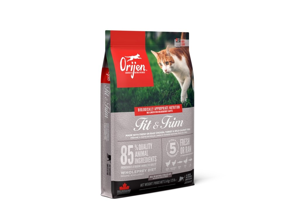 16053 orijen fit trim cat 5 4 kg z kategorie chovatelske potreby a krmiva pro kocky krmivo a pamlsky pro kocky granule pro kocky