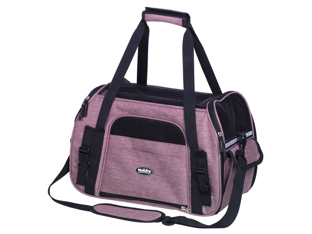 14604 1 nobby prepravni taska lujan velikost m spinave ruzova 43 x 23 x 29cm z kategorie chovatelske potreby a krmiva pro kocky prepravky tasky pro kocky