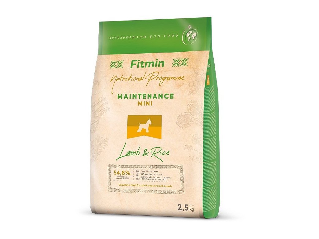 18888 1 fitmin mini lamb rice 2 5 kg z kategorie chovatelske potreby a krmiva pro psy krmiva pro psy granule pro psy