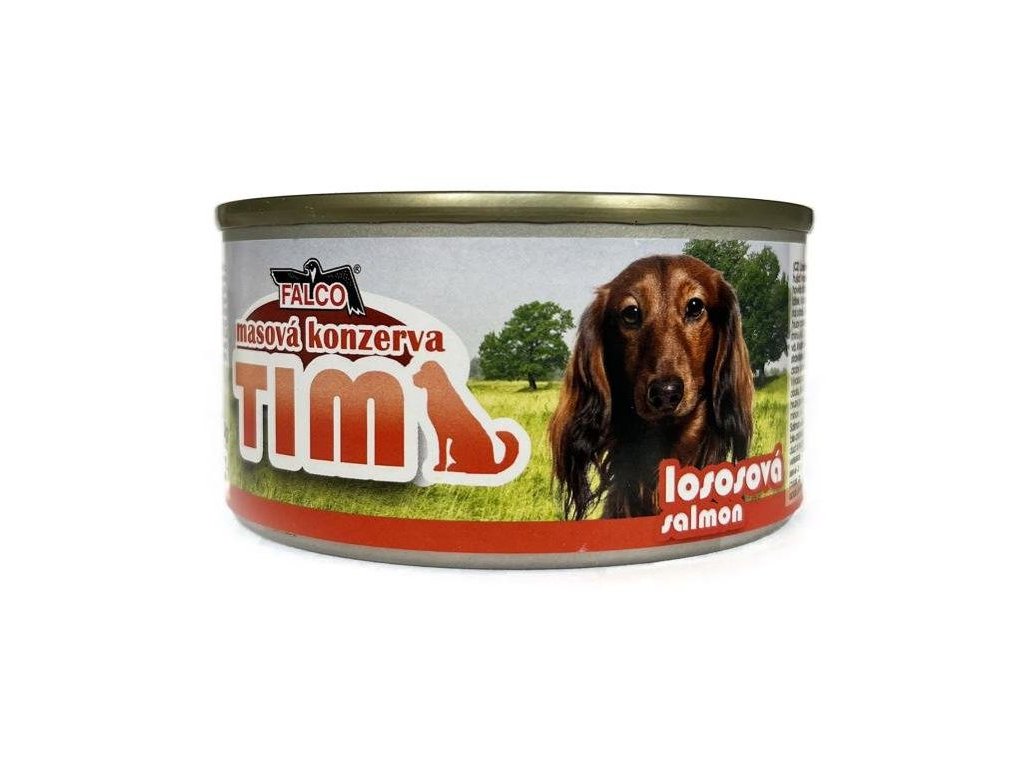 59588 falco tim lososova konzerva pro psy 120g z kategorie chovatelske potreby a krmiva pro psy krmiva pro psy konzervy pro psy