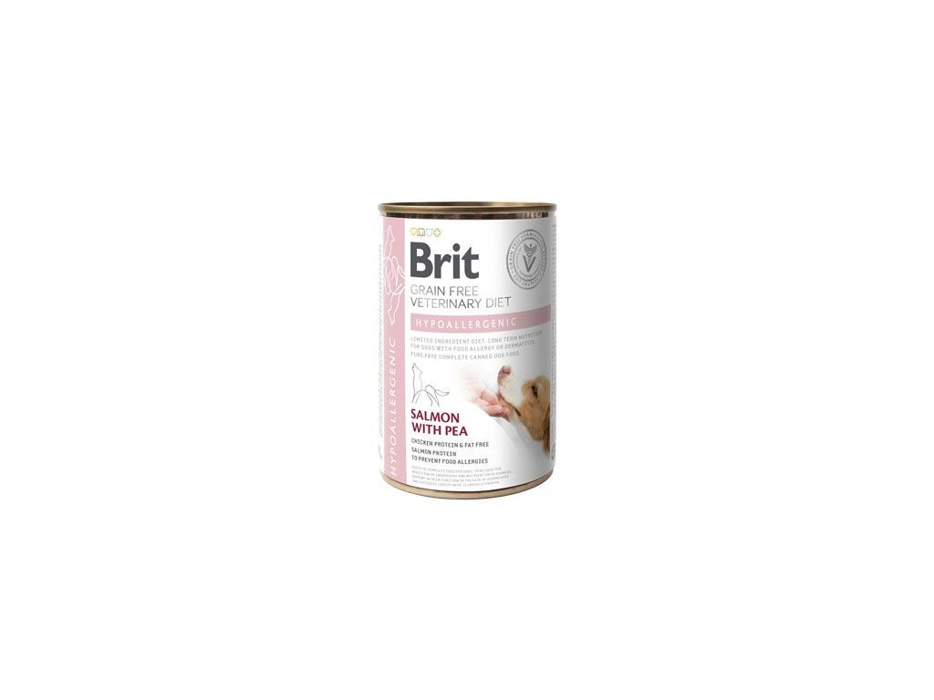 52275 1 brit vd dog gf konz hypoallergenic 400g z kategorie chovatelske potreby a krmiva pro psy krmiva pro psy veterinarni diety pro psy