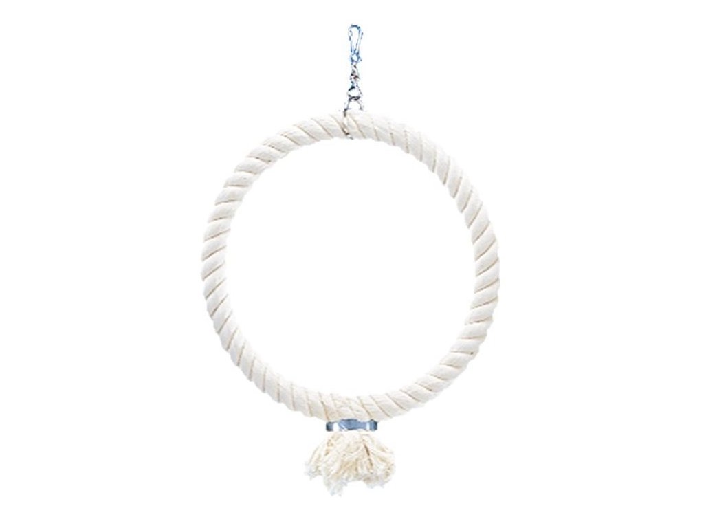 4986 1 nobby stredni bavlneny kruh 29cm z kategorie chovatelske potreby pro ptaky a papousky hracky pro papousky houpacky pro papousky