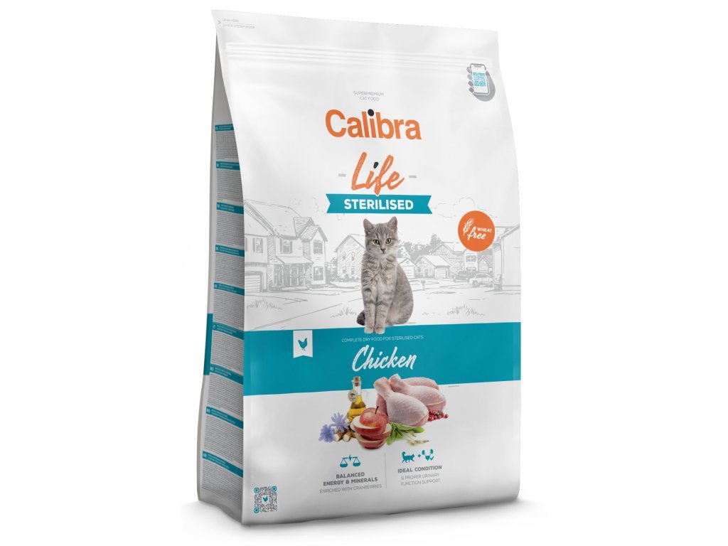 38544 calibra cat life sterilised chicken 6kg z kategorie chovatelske potreby a krmiva pro kocky krmivo a pamlsky pro kocky granule pro kocky