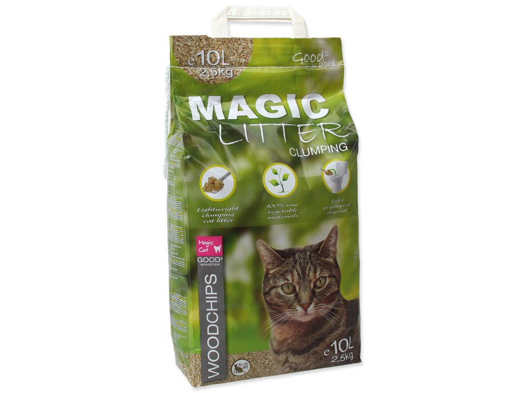 49464 1 kockolit magic cat litter woodchips 10l 2 5 kg z kategorie chovatelske potreby a krmiva pro kocky toalety steliva pro kocky steliva kockolity pro kocky