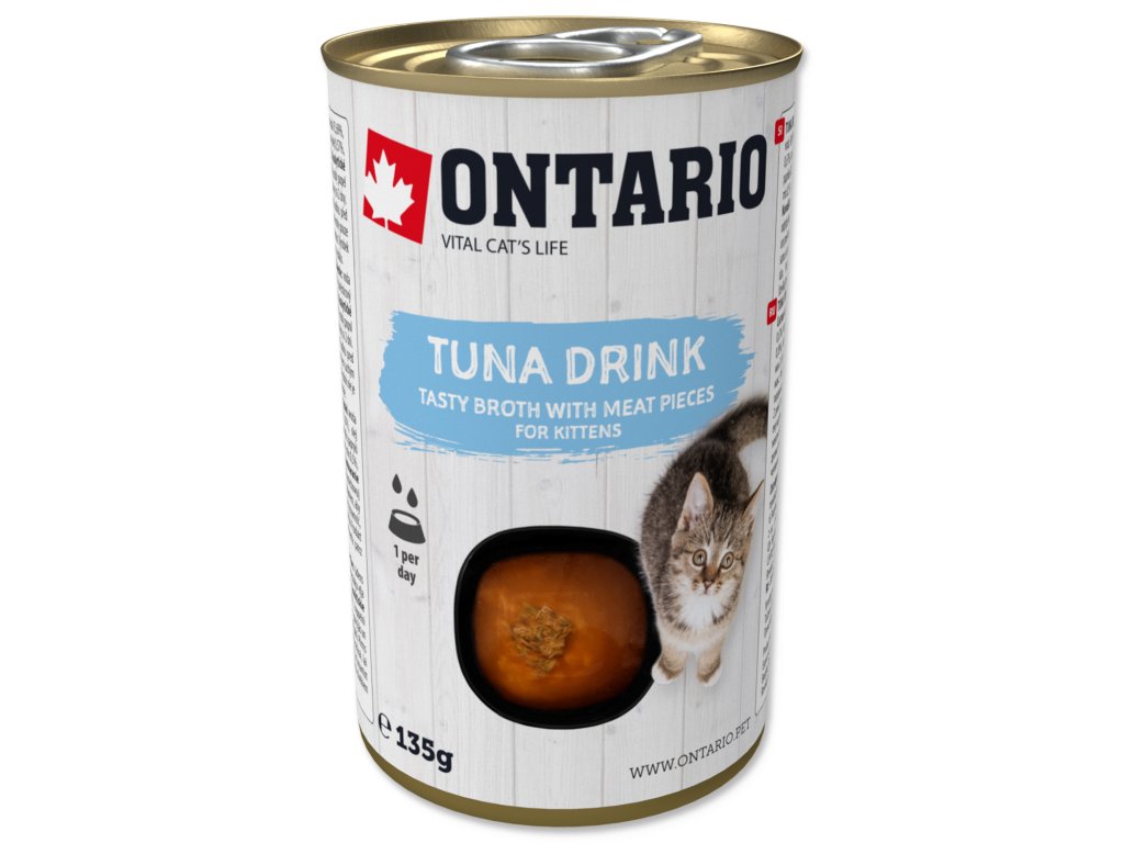 48804 1 ontario kitten drink tuna 135 g z kategorie chovatelske potreby a krmiva pro kocky krmivo a pamlsky pro kocky polevky a drinky pro kocky