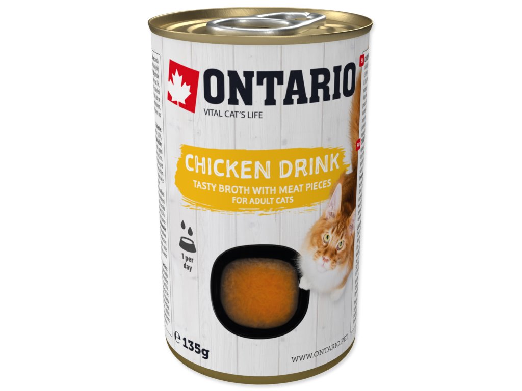 48807 1 ontario cat drink chicken 135 g z kategorie chovatelske potreby a krmiva pro kocky krmivo a pamlsky pro kocky polevky a drinky pro kocky
