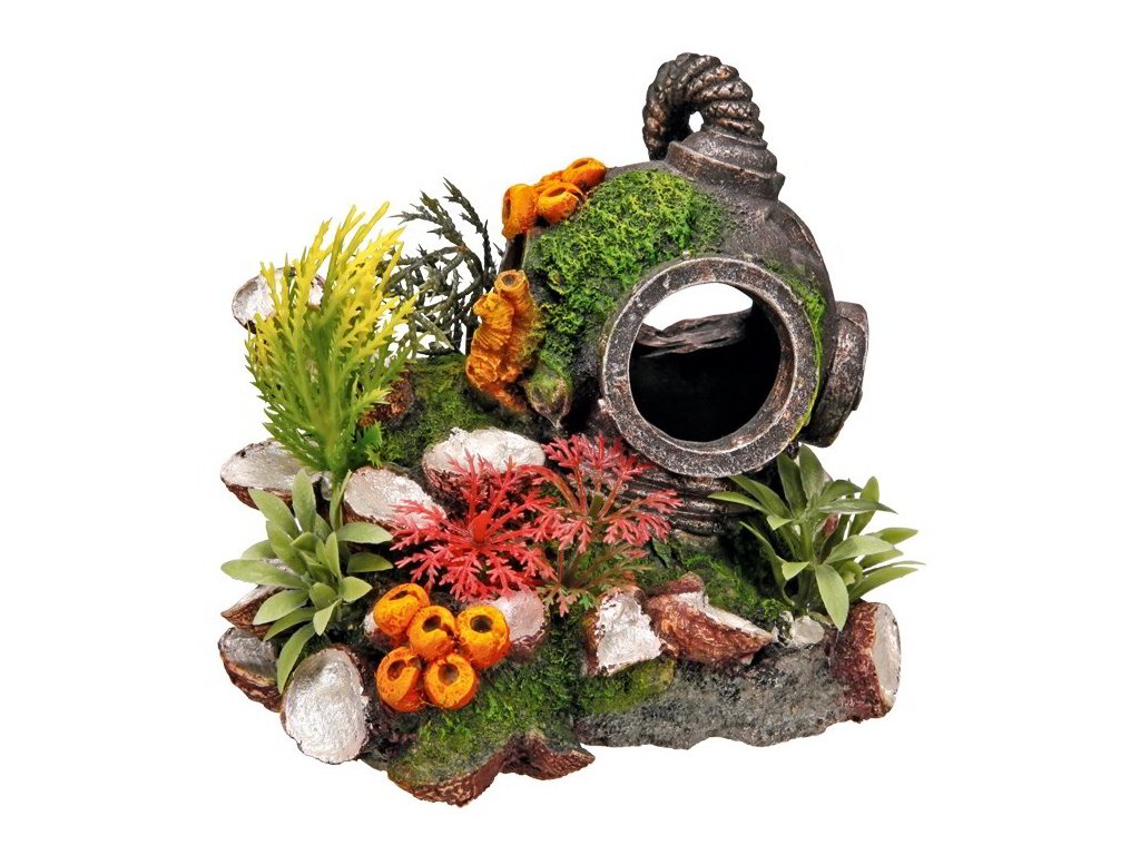 8757 1 nobby akvarijni dekorace potapecska prilba 13 5 x 11 x 12 cm z kategorie akvaristicke a teraristicke potreby dekorace do akvaria amfory nadoby