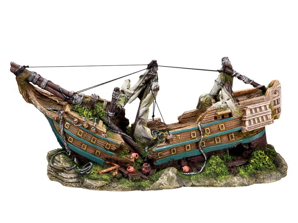 16698 1 nobby dekorace velky vrak lode 44 5 x 16 x 20 cm z kategorie akvaristicke a teraristicke potreby dekorace do akvaria lode vraky