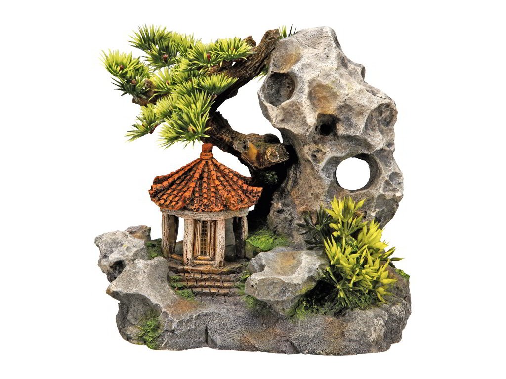 13650 1 nobby akvarijni dekorace asijsky altan 19 x 13 x 17 2 cm z kategorie akvaristicke a teraristicke potreby dekorace do akvaria rujny hradby