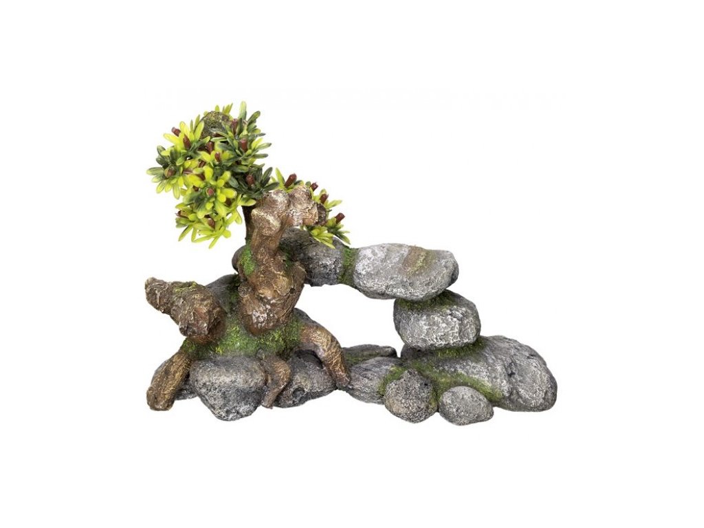 10404 1 nobby akvarijni dekorace bonsaj 19 x 9 x 13 cm z kategorie akvaristicke a teraristicke potreby dekorace do akvaria stromy a rostliny