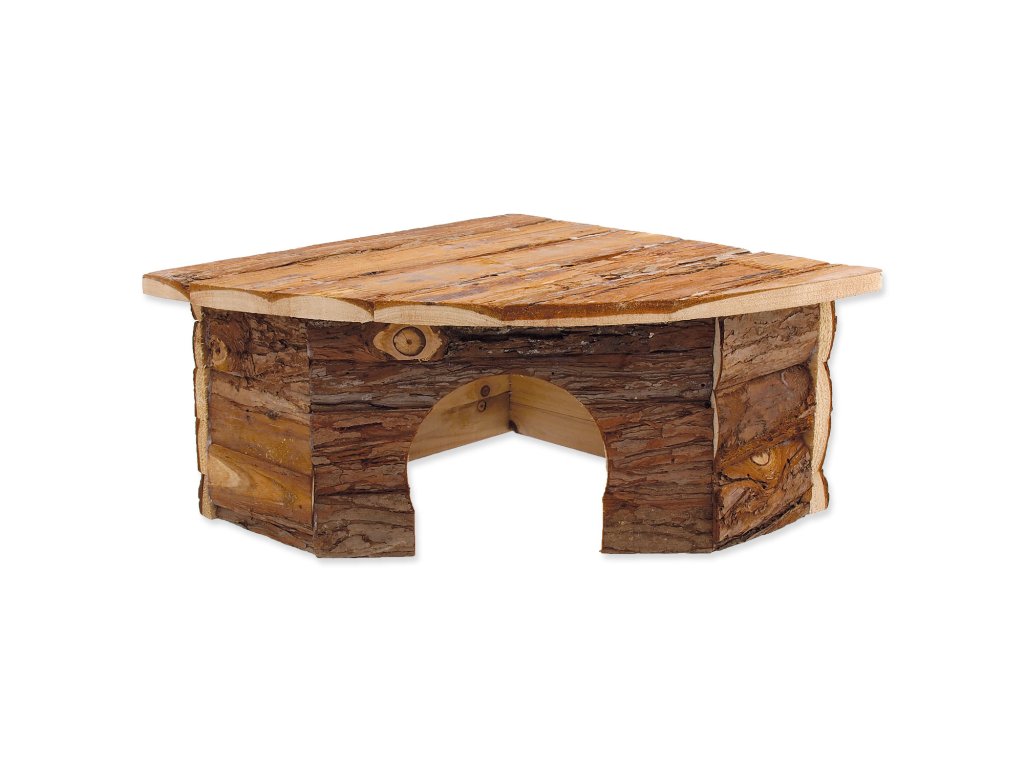 54063 1 domek small animals rohovy dreveny s kurou 30 x 30 x 16 cm 1 ks z kategorie chovatelske potreby a krmiva pro hlodavce a mala zvirata domecky odpocivadla