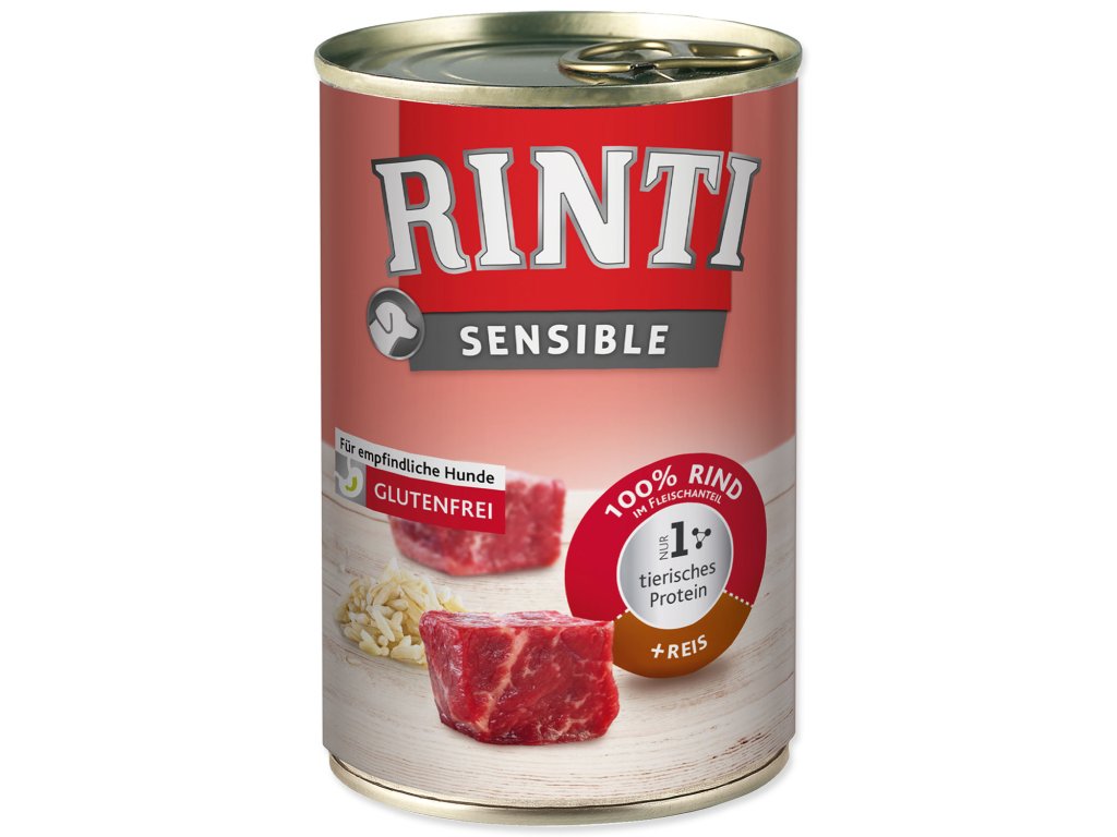 49749 1 konzerva rinti sensible hovezi ryze 400 g z kategorie chovatelske potreby a krmiva pro psy krmiva pro psy konzervy pro psy