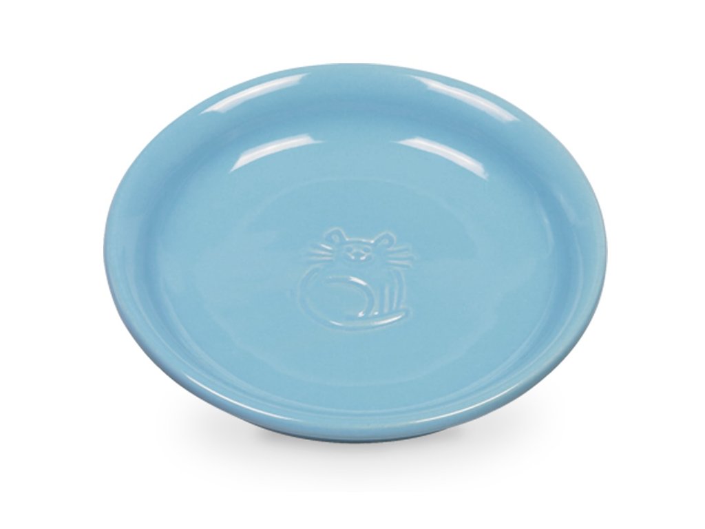 2130 1 nobby nizka keramicka miska modra 100ml z kategorie chovatelske potreby a krmiva pro kocky misky davkovace pro kocky keramicke misky pro kocky