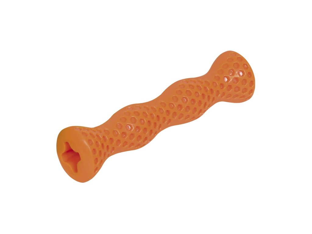 25620 1 nobby hracka pro psy termoplasticka guma vlnka oranzova 17 5cm z kategorie chovatelske potreby a krmiva pro psy hracky pro psy gumove hracky pro psy