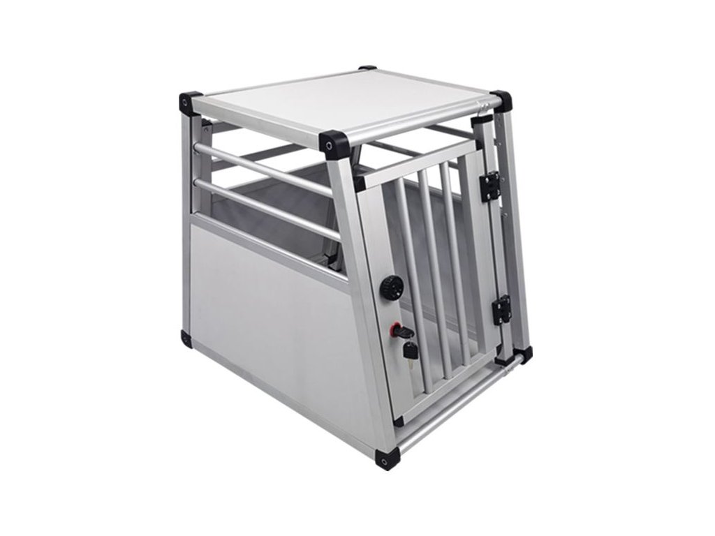 76020 4 nobby prepravka do auta hlinikova 46 x 55 x 60 cm z kategorie chovatelske potreby a krmiva pro psy cestovani se psem klece pro psy