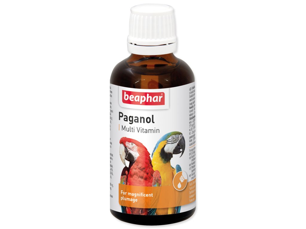 51132 1 kapky beaphar paganol na prepereni 50 ml z kategorie chovatelske potreby pro ptaky a papousky vitaminy mineraly pro papousky vitaminy pro papousky