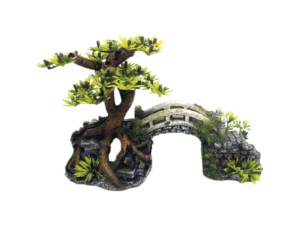 29313 1 nobby akvarijni dekorace most s bonsaji 20 3 x 9 x 14 cm z kategorie akvaristicke a teraristicke potreby dekorace do akvaria ploty a mosty