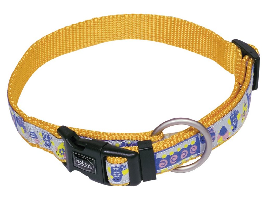 29871 1 nobby style obojek pro psa nylon oranzovy m l 35 55cm z kategorie chovatelske potreby a krmiva pro psy obojky voditka a postroje pro psy obojky pro psy