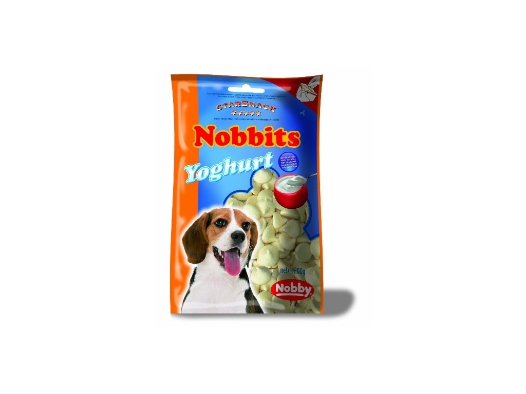 2214 1 nobby starsnack nobbits yoghurt pamlsky pro psa 200g z kategorie chovatelske potreby a krmiva pro psy pamlsky pro psy funkcni pamlsky pro psy