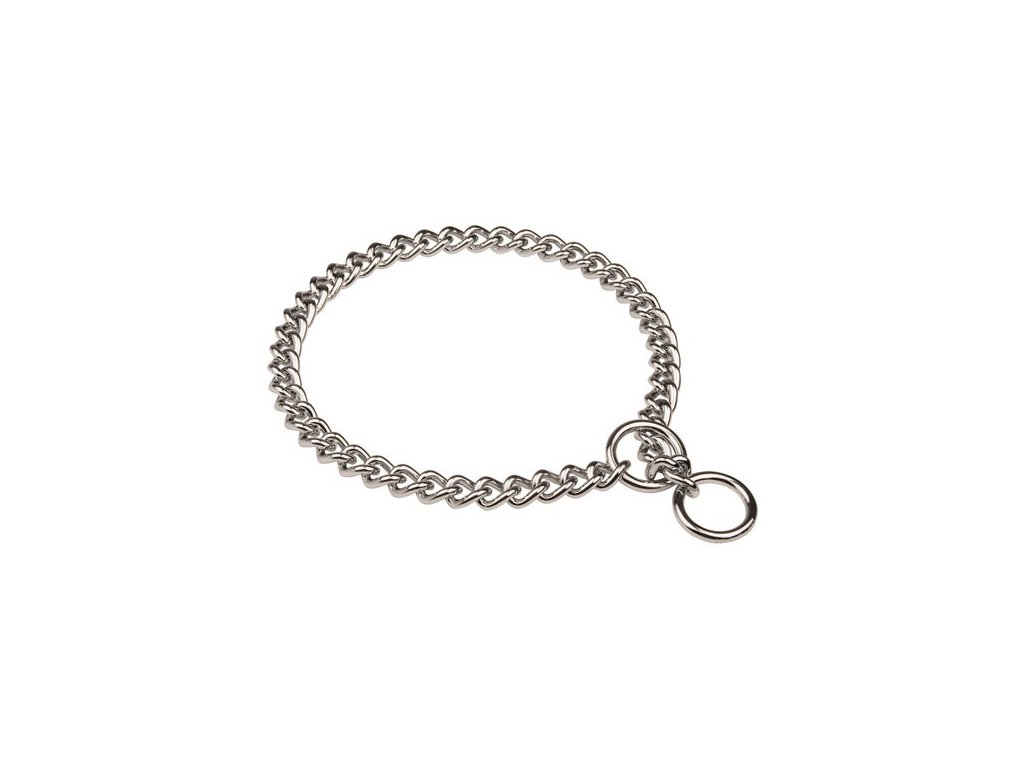 1872 1 nobby retizkovy obojek chrom 75cm 4mm z kategorie chovatelske potreby a krmiva pro psy obojky voditka a postroje pro psy obojky pro psy