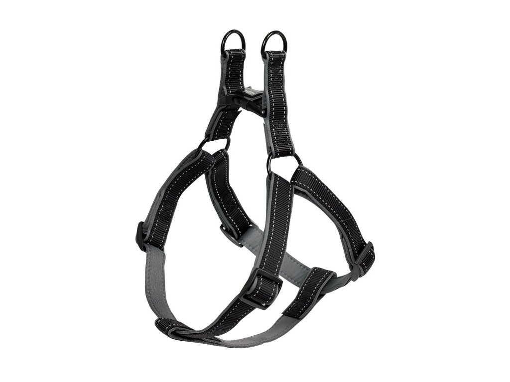 12129 1 nobby classic reflect soft reflexni postroj m 50 72cm cerna z kategorie chovatelske potreby a krmiva pro psy obojky voditka a postroje pro psy postroje pro psy