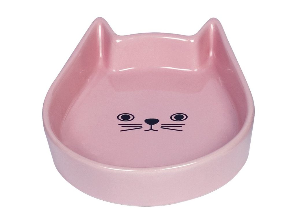 23997 1 nobby kitty face keramicka miska pro kocku ruzova 13x16x3cm z kategorie chovatelske potreby a krmiva pro kocky misky davkovace pro kocky keramicke misky pro kocky