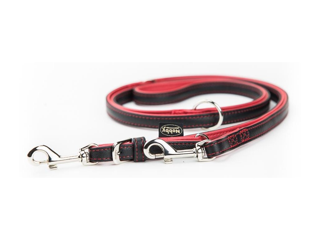 24396 2 nobby pacific kozene voditko cervene lemovani l xl 200cm 18mm z kategorie chovatelske potreby a krmiva pro psy obojky voditka a postroje pro psy voditka pro psy klasicka voditka pro psy