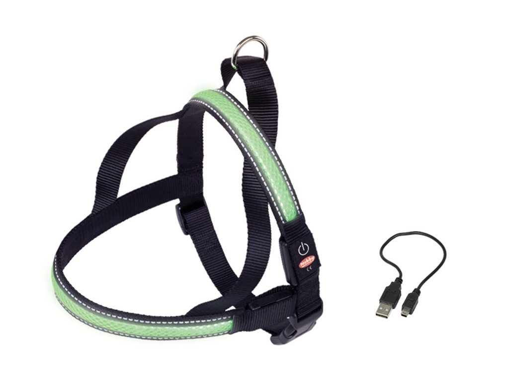 19467 1 nobby flash mesh svitici zeleny postroj vel s 50 65cm z kategorie chovatelske potreby a krmiva pro psy obojky voditka a postroje pro psy postroje pro psy