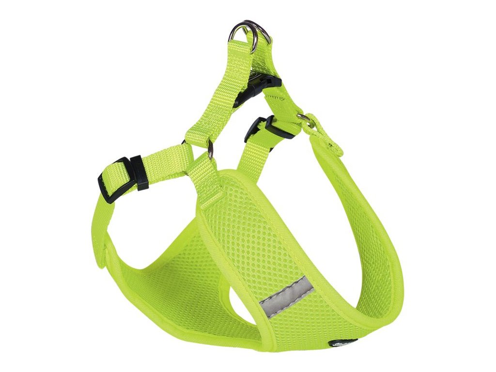 15651 1 nobby hrudni postroj mesh reflect neon zluta xs z kategorie chovatelske potreby a krmiva pro psy obojky voditka a postroje pro psy postroje pro psy