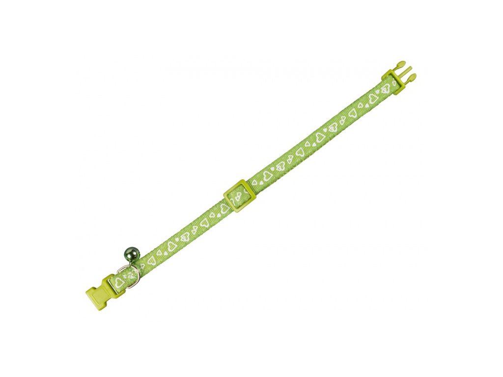 2736 1 nobby herz zeleny obojek pro kocku s rolnickou z kategorie chovatelske potreby a krmiva pro kocky obojky a voditka pro kocky obojky pro kocky