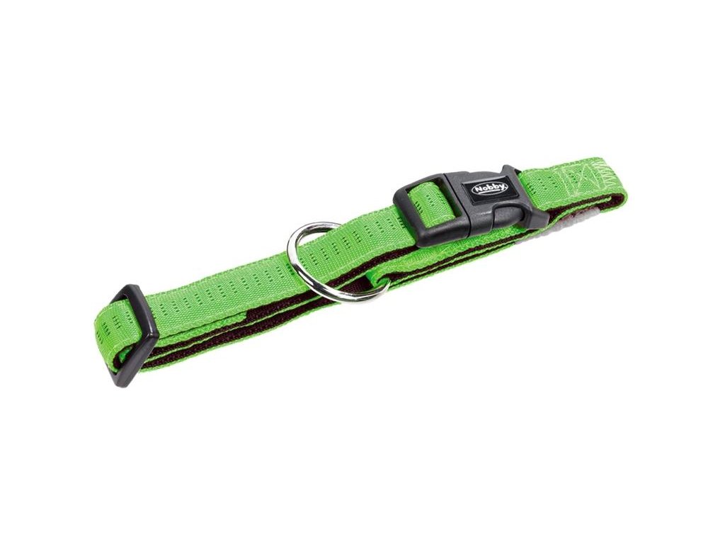3756 1 nobby soft grip obojek xs s 25 35cm 15mm zelena z kategorie chovatelske potreby a krmiva pro psy obojky voditka a postroje pro psy obojky pro psy
