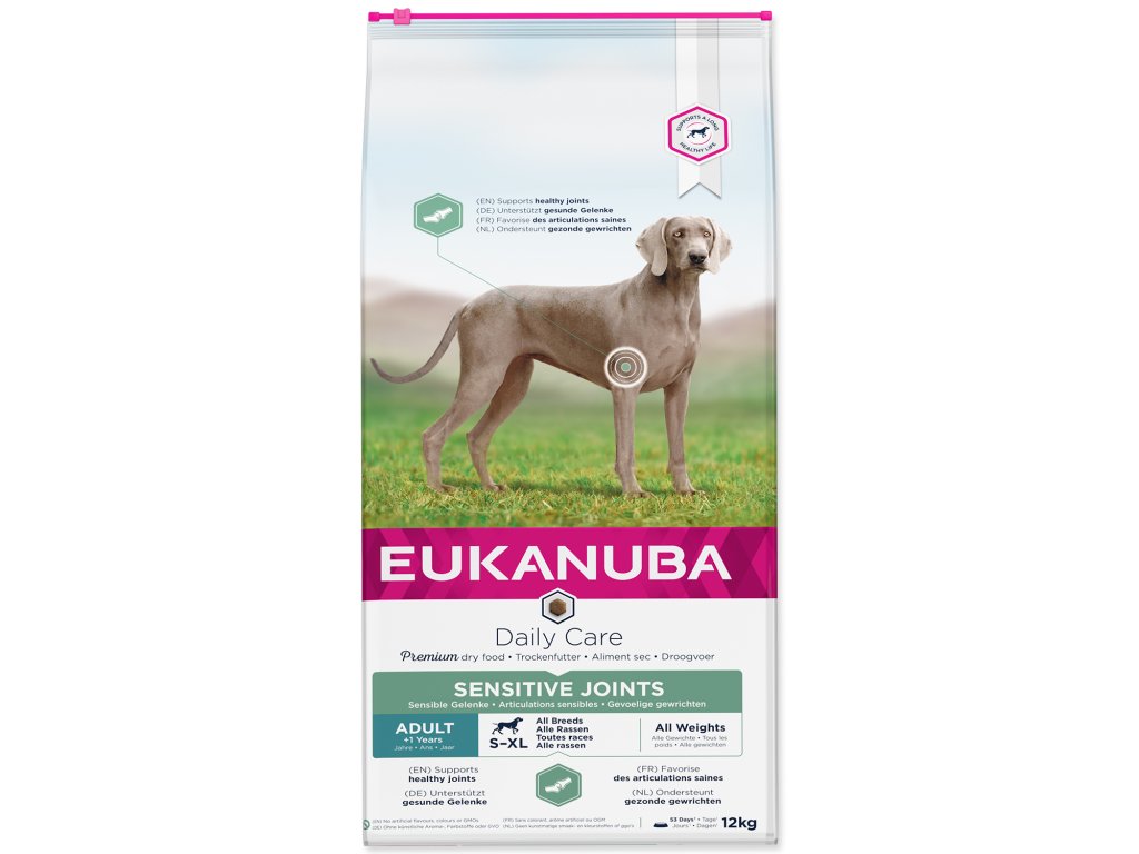 51966 1 eukanuba daily care sensitive joints 12 5 kg z kategorie chovatelske potreby a krmiva pro psy krmiva pro psy granule pro psy