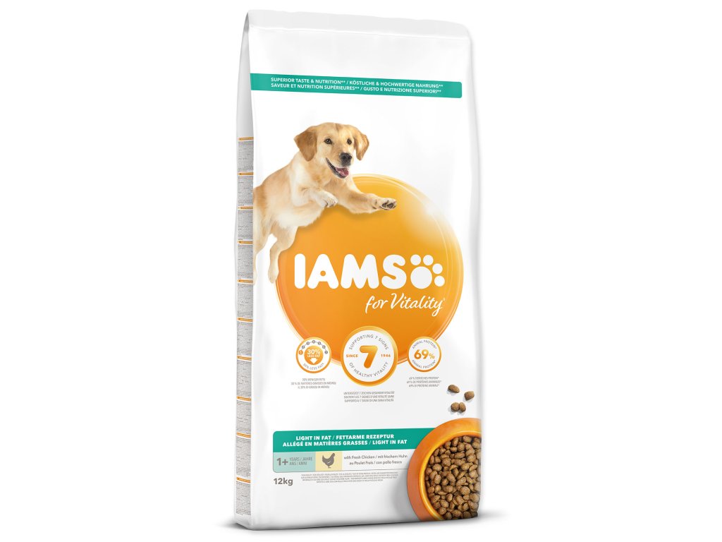 52185 1 iams dog adult weight control chicken 12 kg z kategorie chovatelske potreby a krmiva pro psy krmiva pro psy granule pro psy