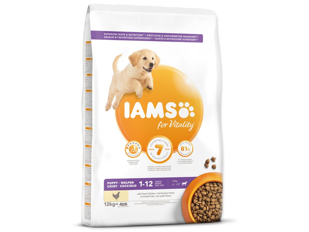 52188 1 iams dog puppy large chicken 12 kg z kategorie chovatelske potreby a krmiva pro psy krmiva pro psy granule pro psy