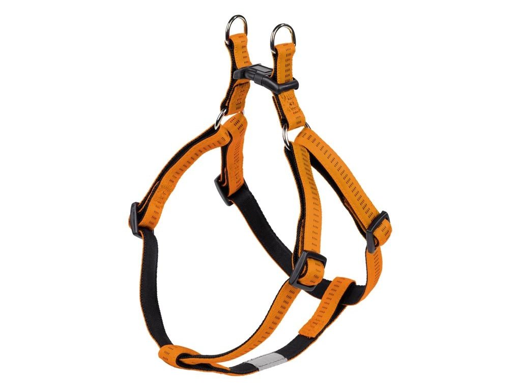 10800 nobby soft grip postroj nylon m l 50 72cm 20mm oranzova z kategorie chovatelske potreby a krmiva pro psy obojky voditka a postroje pro psy postroje pro psy