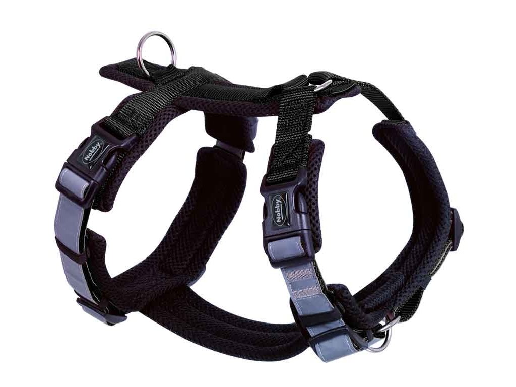 38145 1 nobby postroj pro psy daily walk comfort s m cerna z kategorie chovatelske potreby a krmiva pro psy obojky voditka a postroje pro psy postroje pro psy