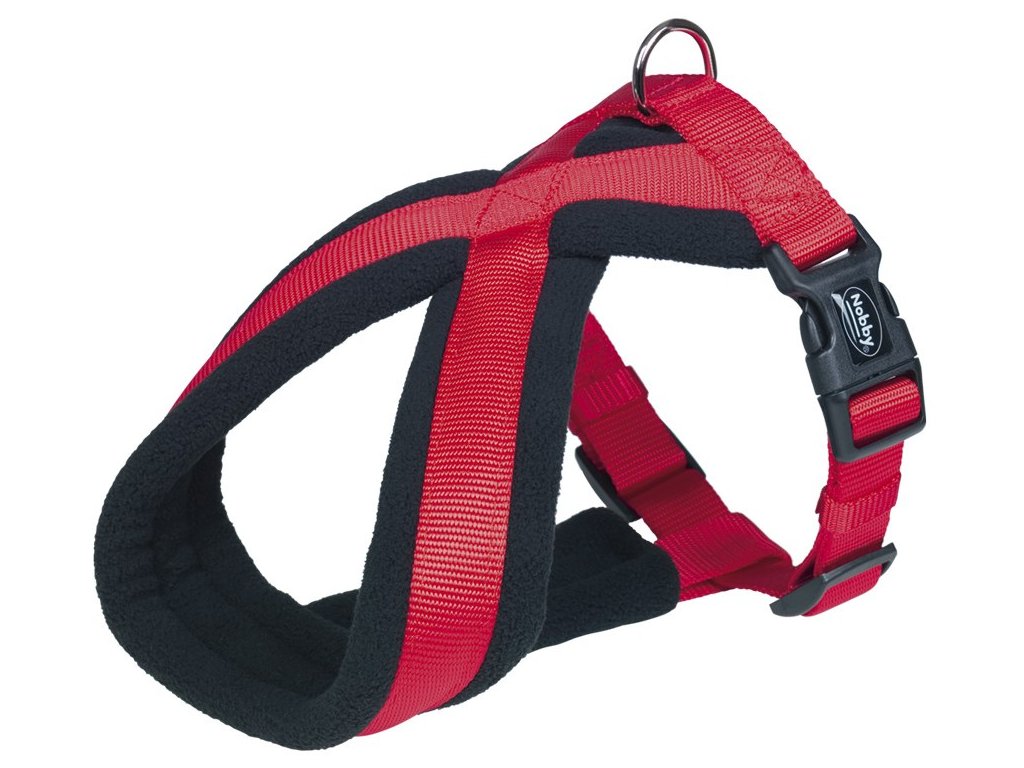 9294 1 nobby classic comfort postroj do x 60 90cm cervena z kategorie chovatelske potreby a krmiva pro psy obojky voditka a postroje pro psy postroje pro psy