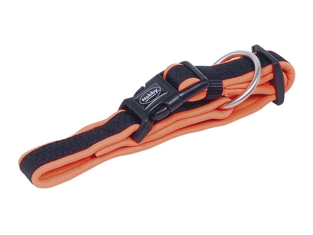 24726 1 nobby mesh preno obojek neopren oranzovy m l 40 55cm z kategorie chovatelske potreby a krmiva pro psy obojky voditka a postroje pro psy obojky pro psy