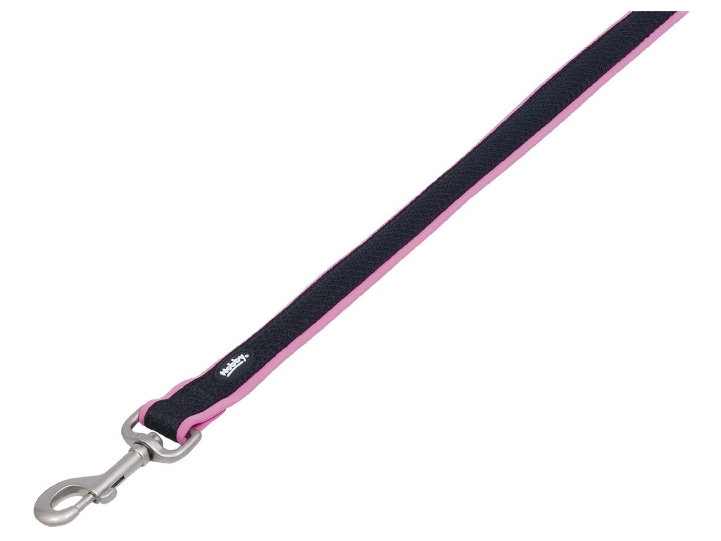 24771 1 nobby mesh preno voditko neopren ruzove xs s 120cm z kategorie chovatelske potreby a krmiva pro psy obojky voditka a postroje pro psy voditka pro psy klasicka voditka pro psy