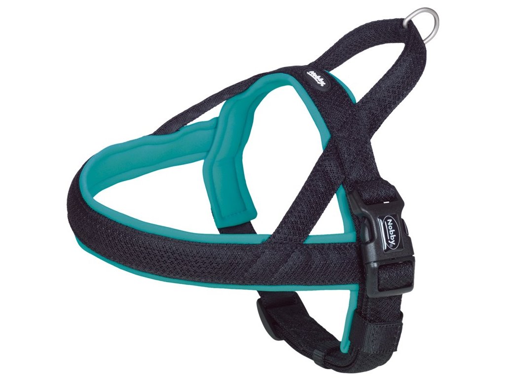 24951 1 nobby mesh preno norsky postroj s m tyrkysovy z kategorie chovatelske potreby a krmiva pro psy obojky voditka a postroje pro psy postroje pro psy