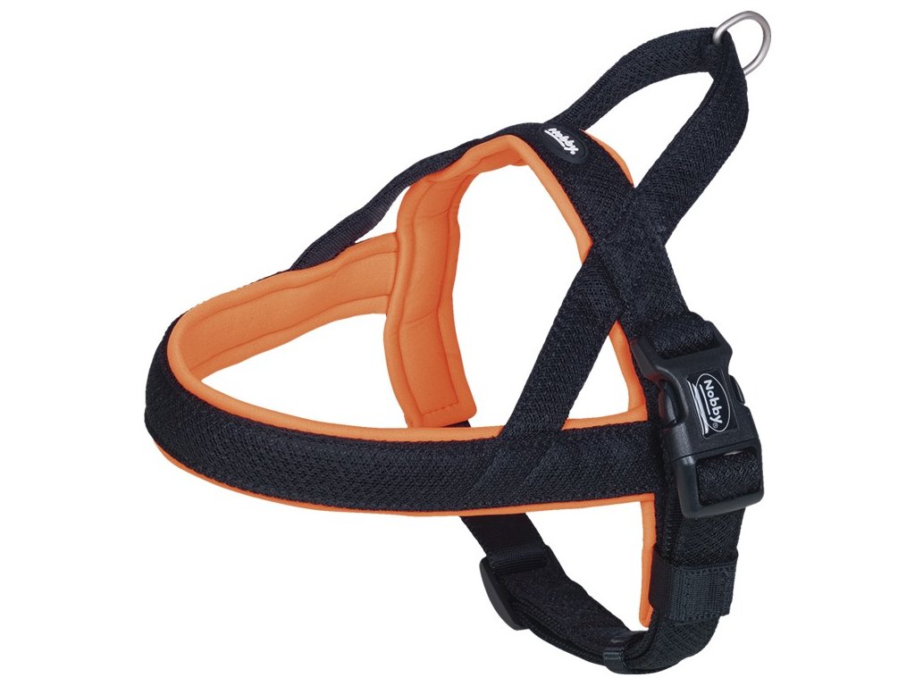 24915 1 nobby mesh preno norsky postroj l xl oranzovy z kategorie chovatelske potreby a krmiva pro psy obojky voditka a postroje pro psy postroje pro psy