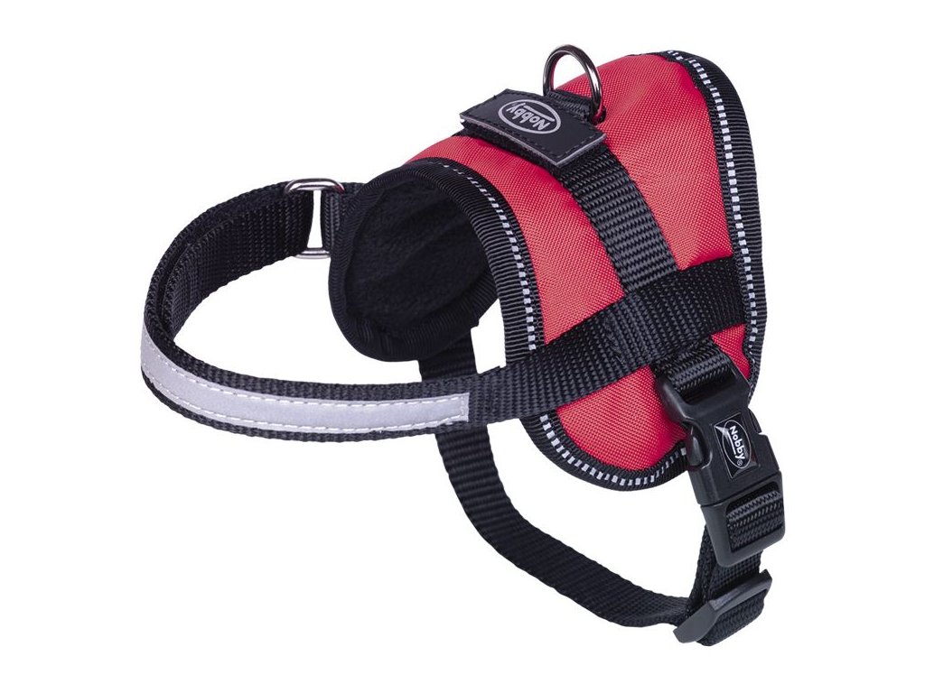 17478 1 nobby seguro mini bezpecnostni postroj pro psa s cervena 31 40cm z kategorie chovatelske potreby a krmiva pro psy obojky voditka a postroje pro psy postroje pro psy